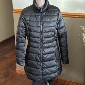 Tahari Women's Black Puffer Coat